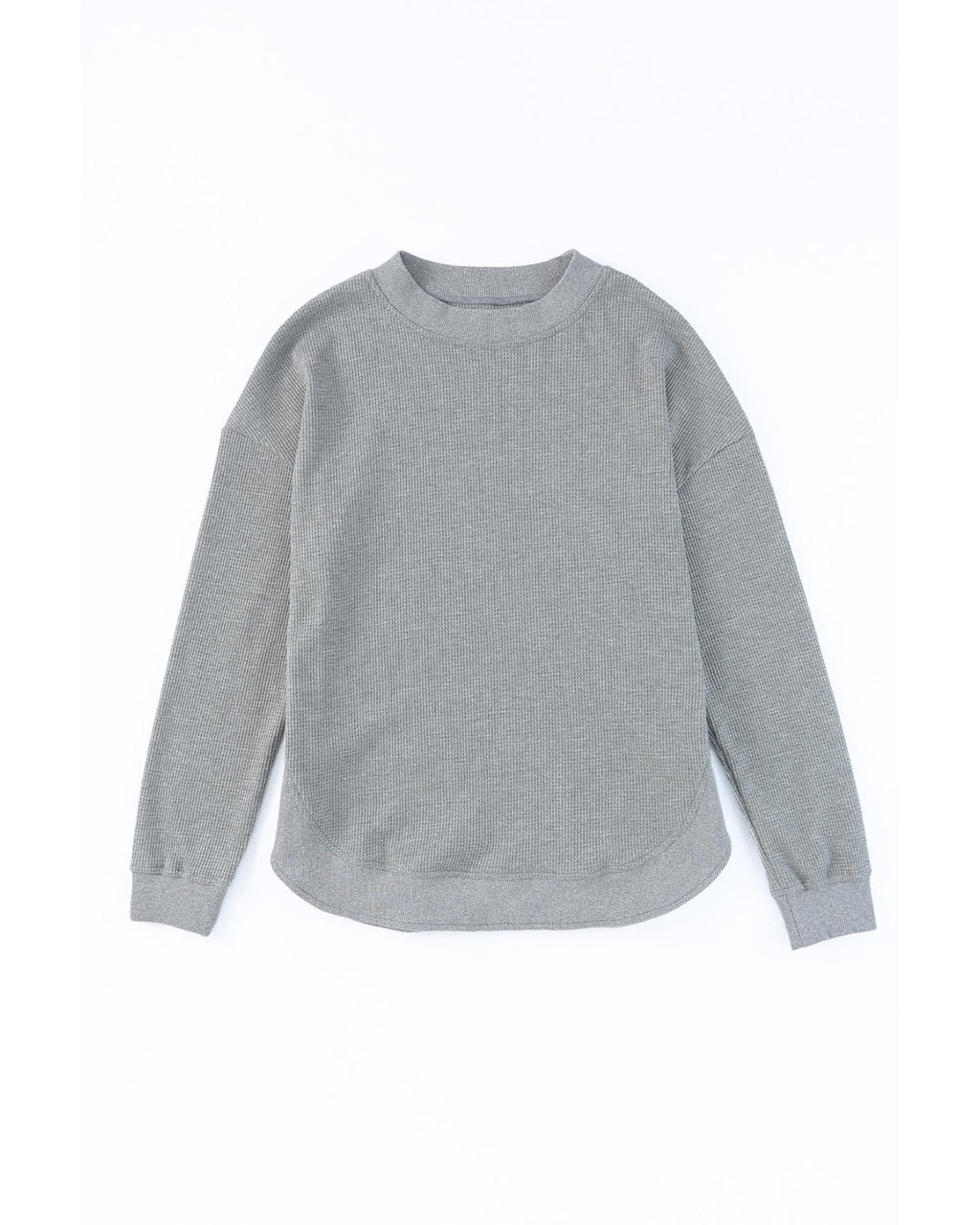 Azura Exchange Ribbed Trim Waffle Knit Top - XL