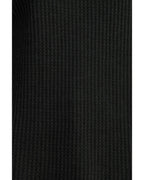 Azura Exchange Ribbed Trim Waffle Knit Top - S