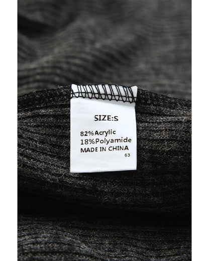 Azura Exchange Leopard Contrast Trim Knit Top - M