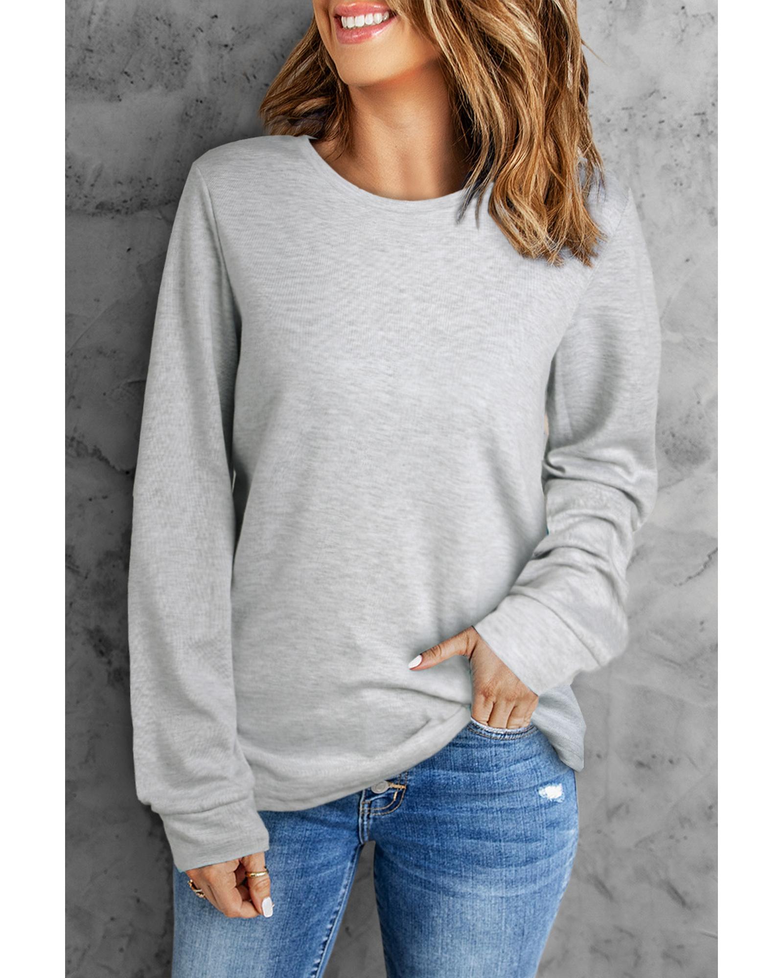 Azura Exchange Long Sleeve Crew Neck Top - S Main image
