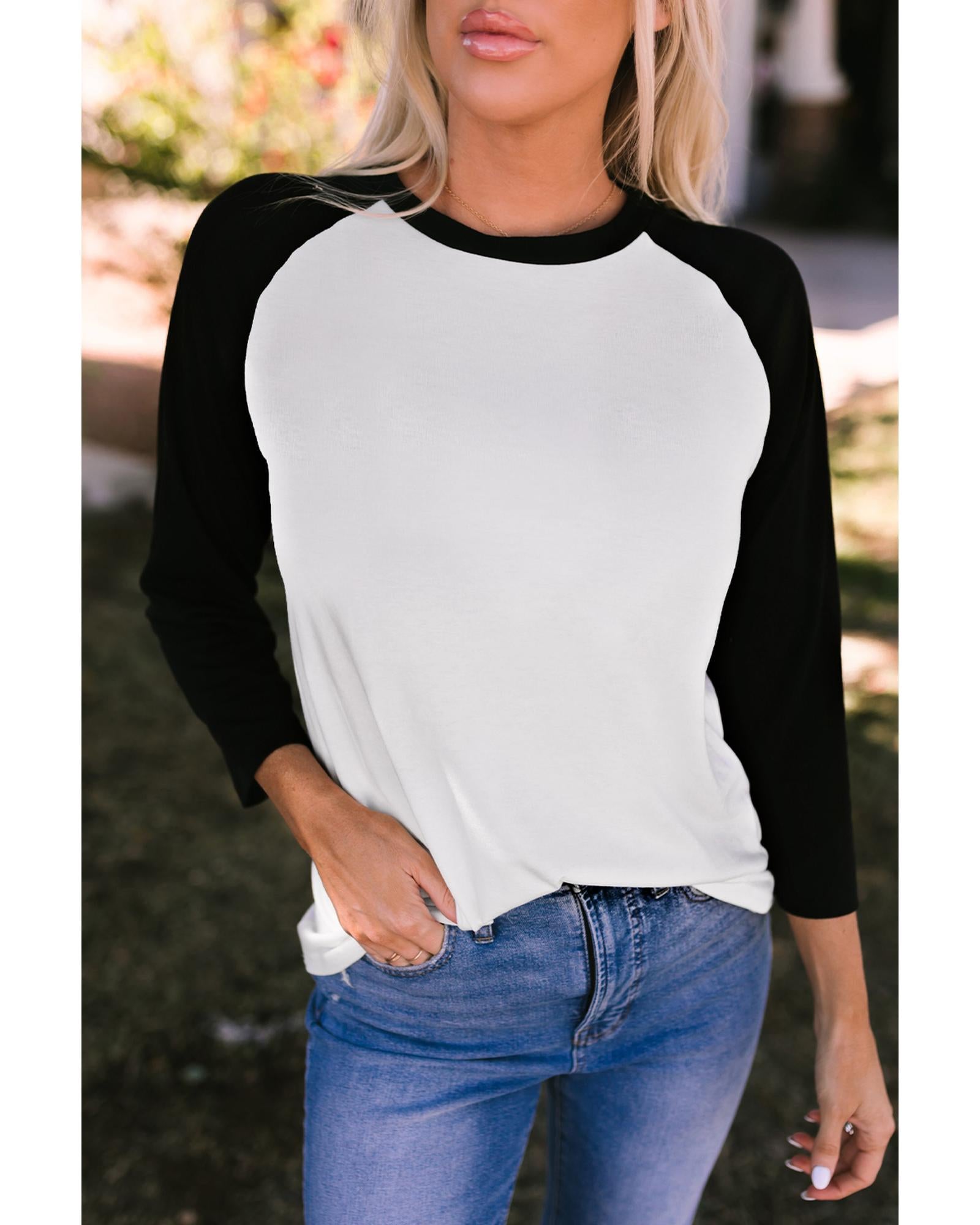 Azura Exchange Raglan Sleeve Pullover Top - M Main image
