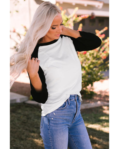 Azura Exchange Raglan Sleeve Pullover Top - M