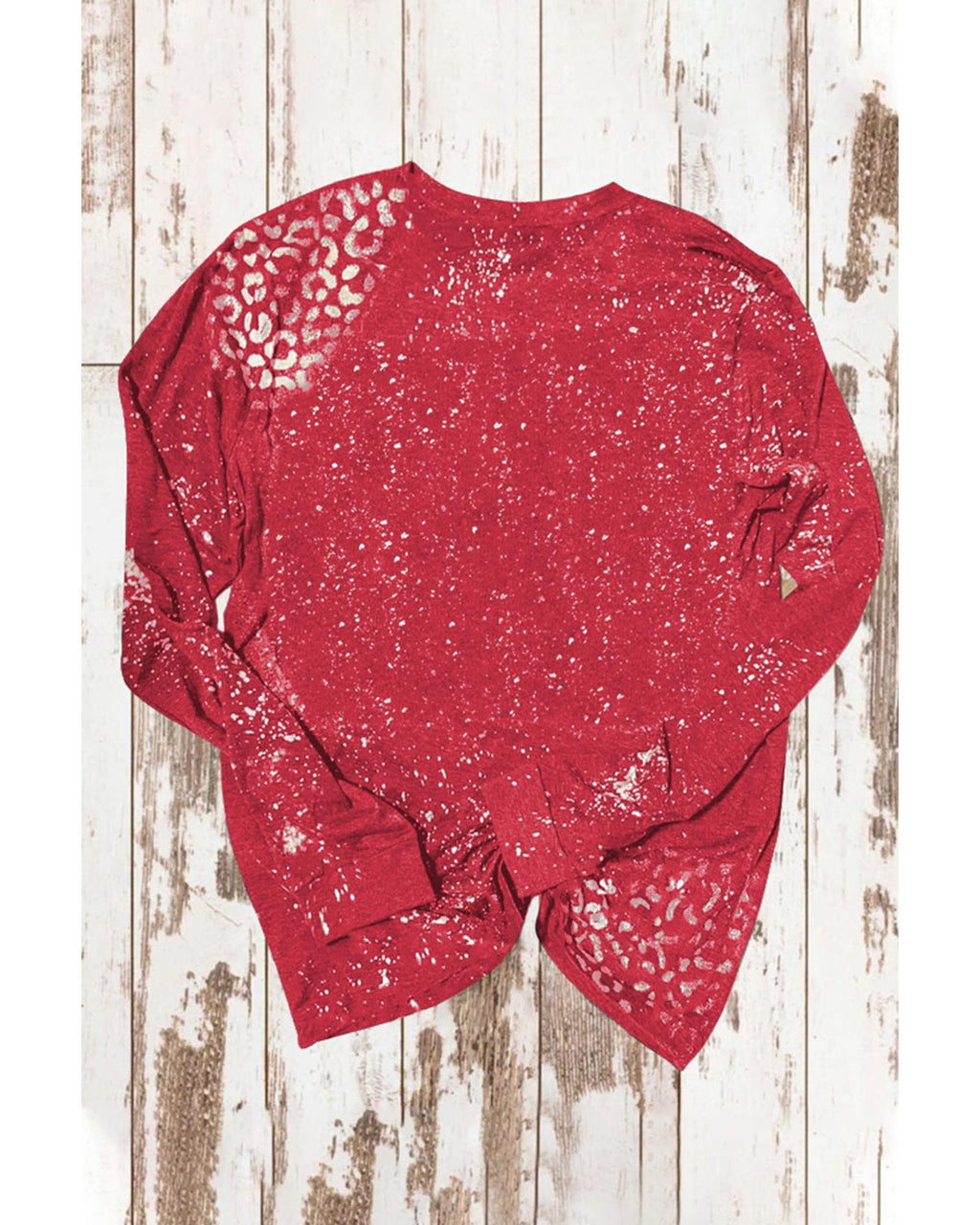 Azura Exchange Bleached Leopard Spot Pullover - M