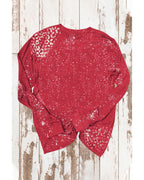 Azura Exchange Bleached Leopard Spot Pullover - M