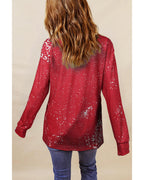 Azura Exchange Bleached Leopard Spot Pullover - S