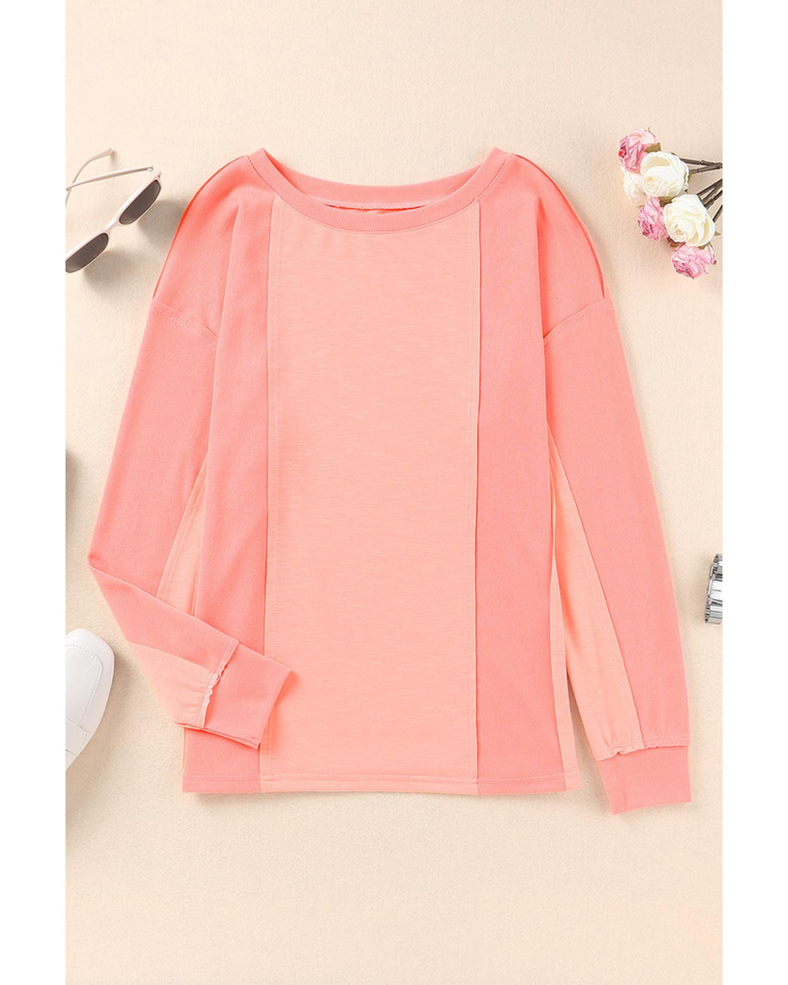 Azura Exchange Patchwork Long Sleeve Top - 2XL