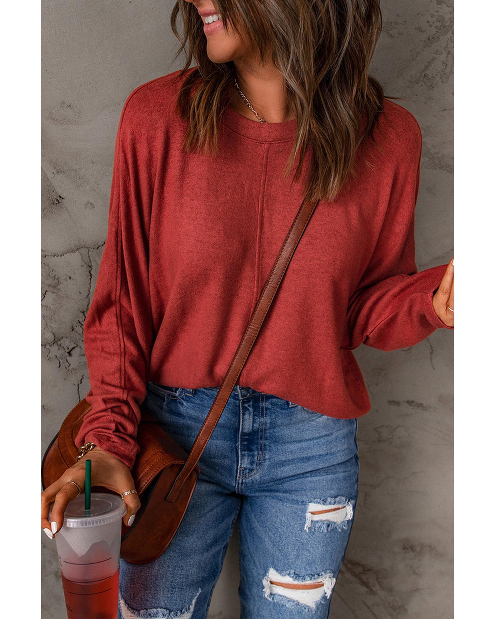 Azura Exchange Patchwork Long Sleeve Top - L Main image