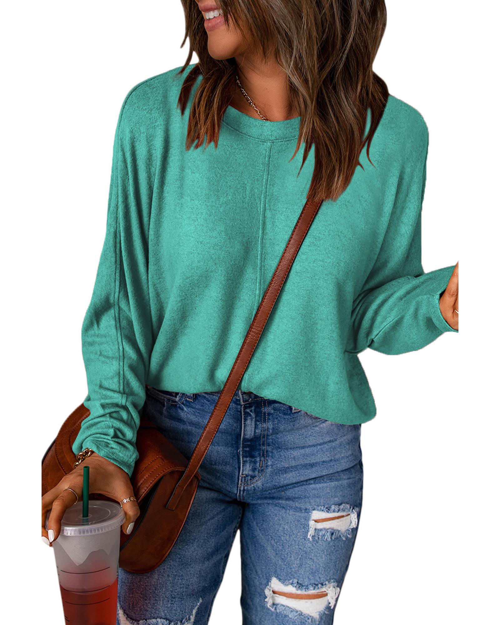 Azura Exchange Patchwork Long Sleeve Top - L