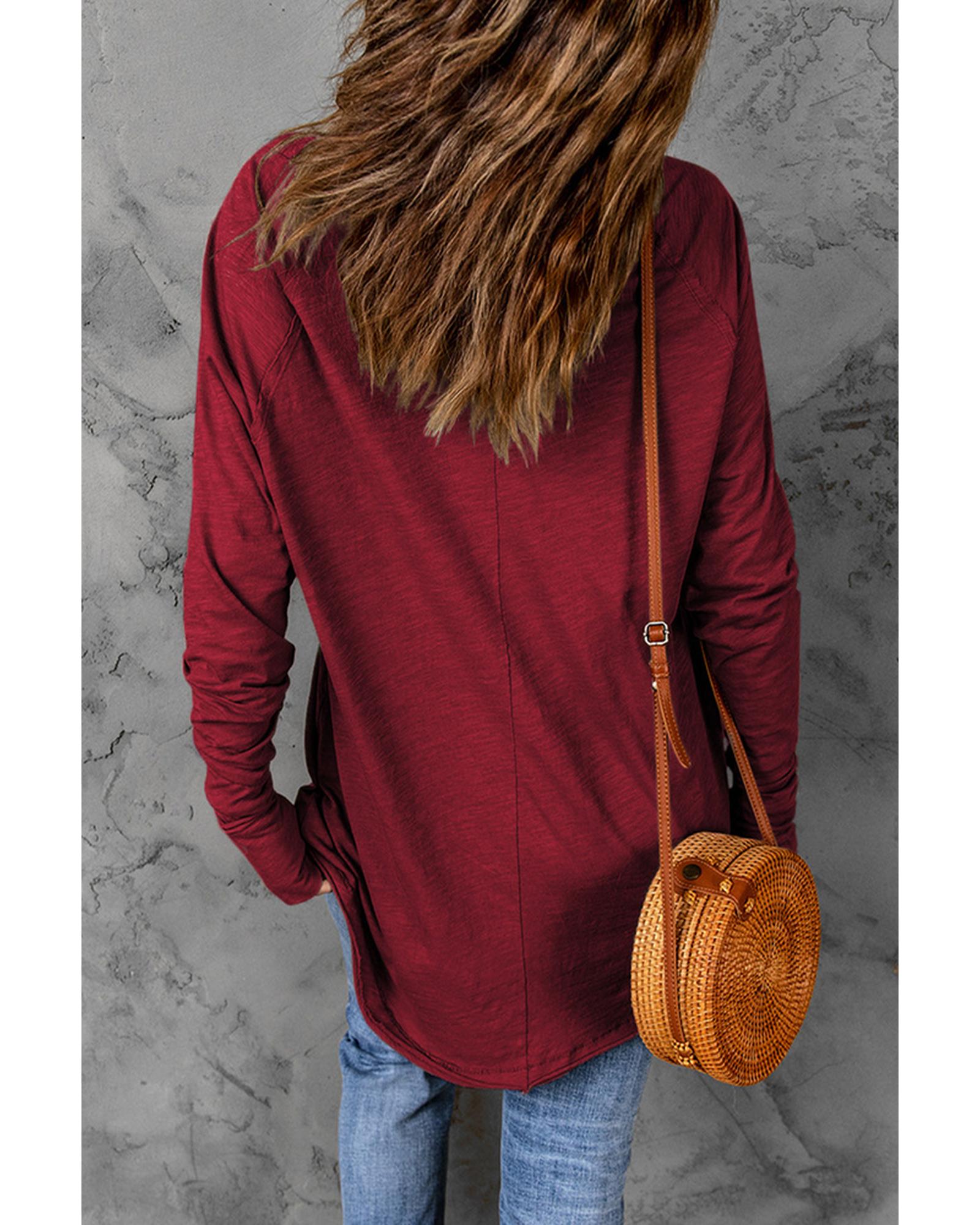 Azura Exchange Crew Neck Long Sleeve Top - L Secondary image