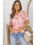 Azura Exchange Ruffle Bubble Sleeve Blouse - M