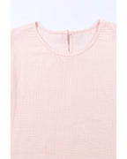 Azura Exchange Tiered Ruffled Short Sleeve Blouse - XL