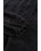 Azura Exchange Swiss Dot Ruffle Babydoll Blouse - S