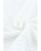 Azura Exchange Frilled Textured Bishop Sleeve Blouse - S