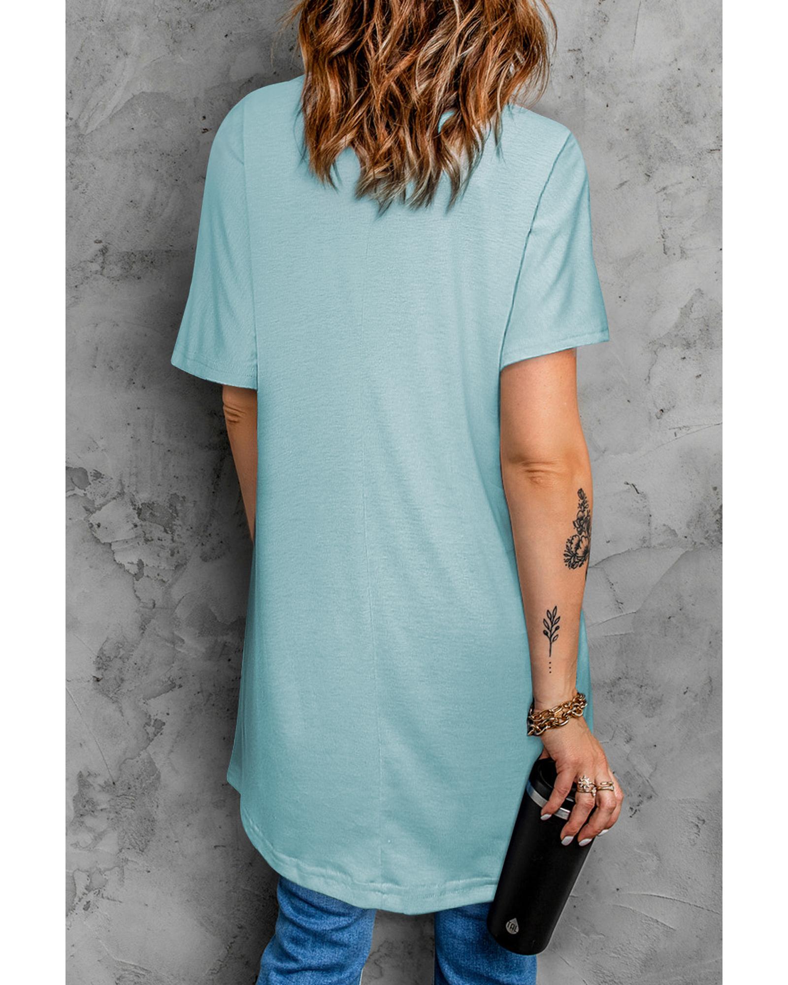 Azura Exchange Side Pockets Short Sleeve Tunic Top - XL Secondary image