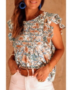Azura Exchange Vintage Floral Sleeveless Tank Top - M Women's Tops & T-shirt Azura Exchange