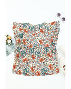 Azura Exchange Vintage Floral Sleeveless Tank Top - S Women's Tops & T-shirt Azura Exchange