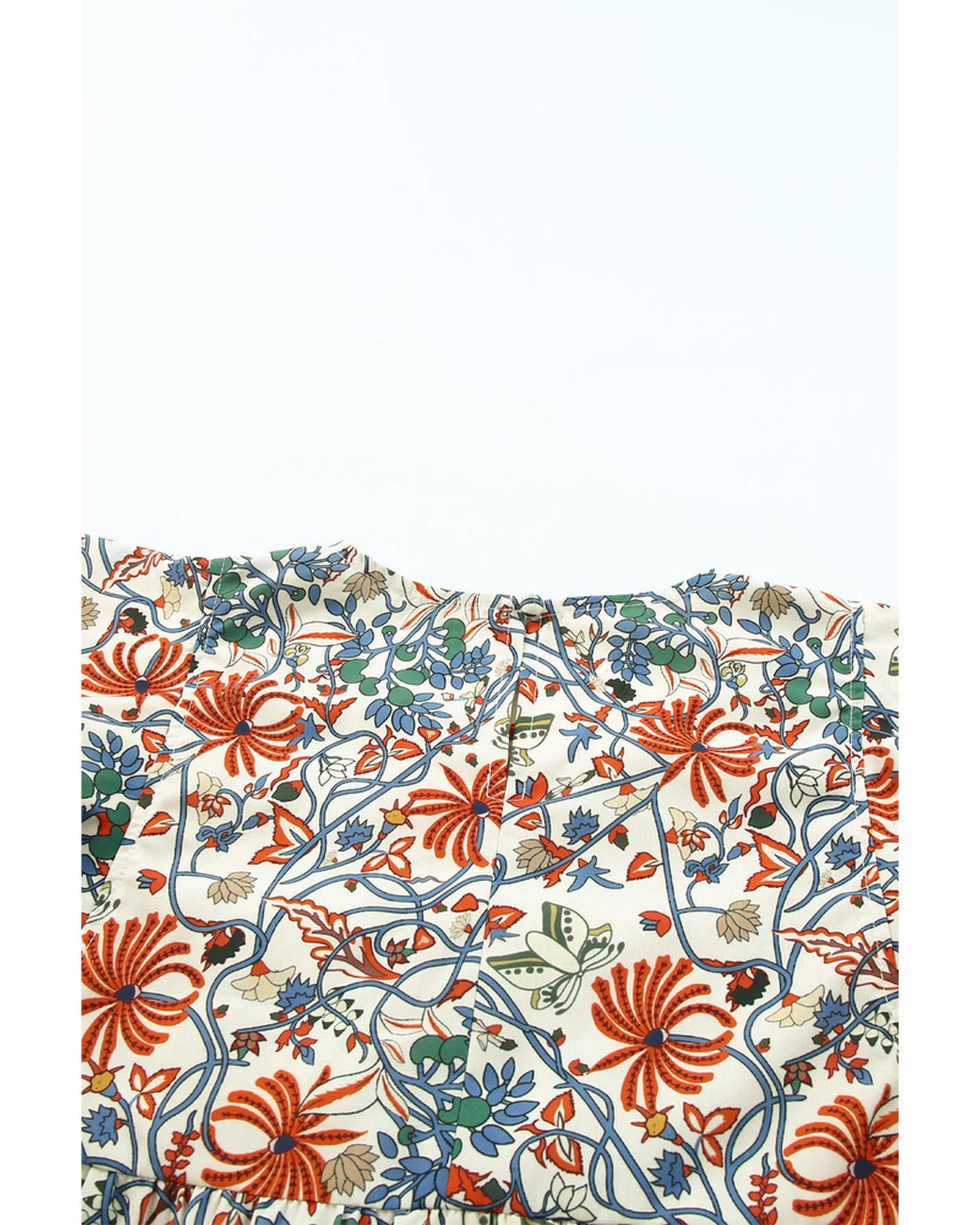Azura Exchange Vintage Floral Sleeveless Tank Top - S Women's Tops & T-shirt Azura Exchange