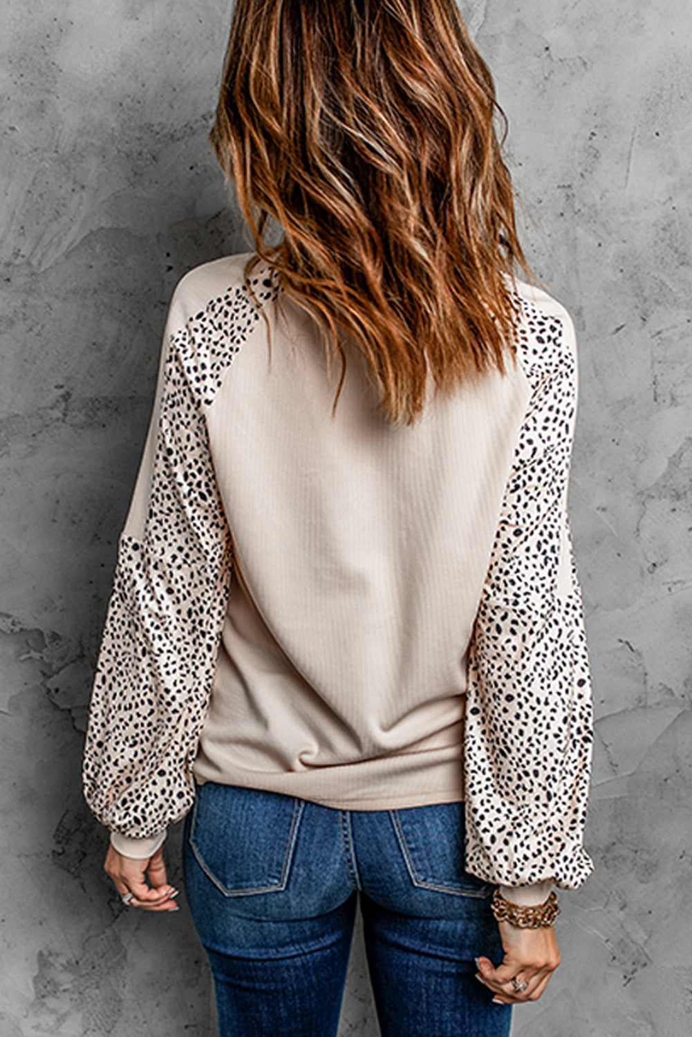 Azura Exchange Love Always Heart Leopard Color Block Top - L Secondary image