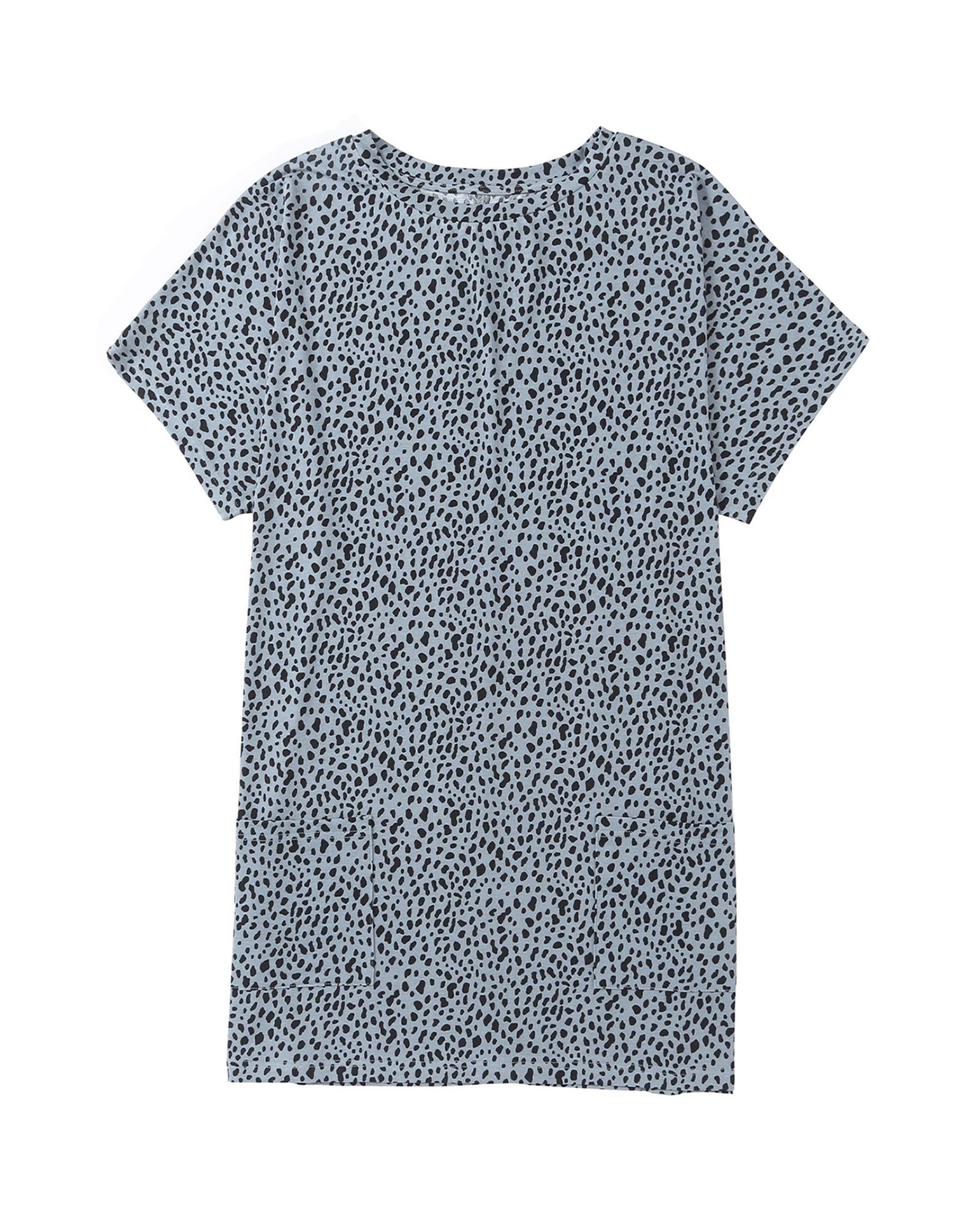 Azura Exchange Leopard Print Tunic Top with Side Pockets - L Secondary image