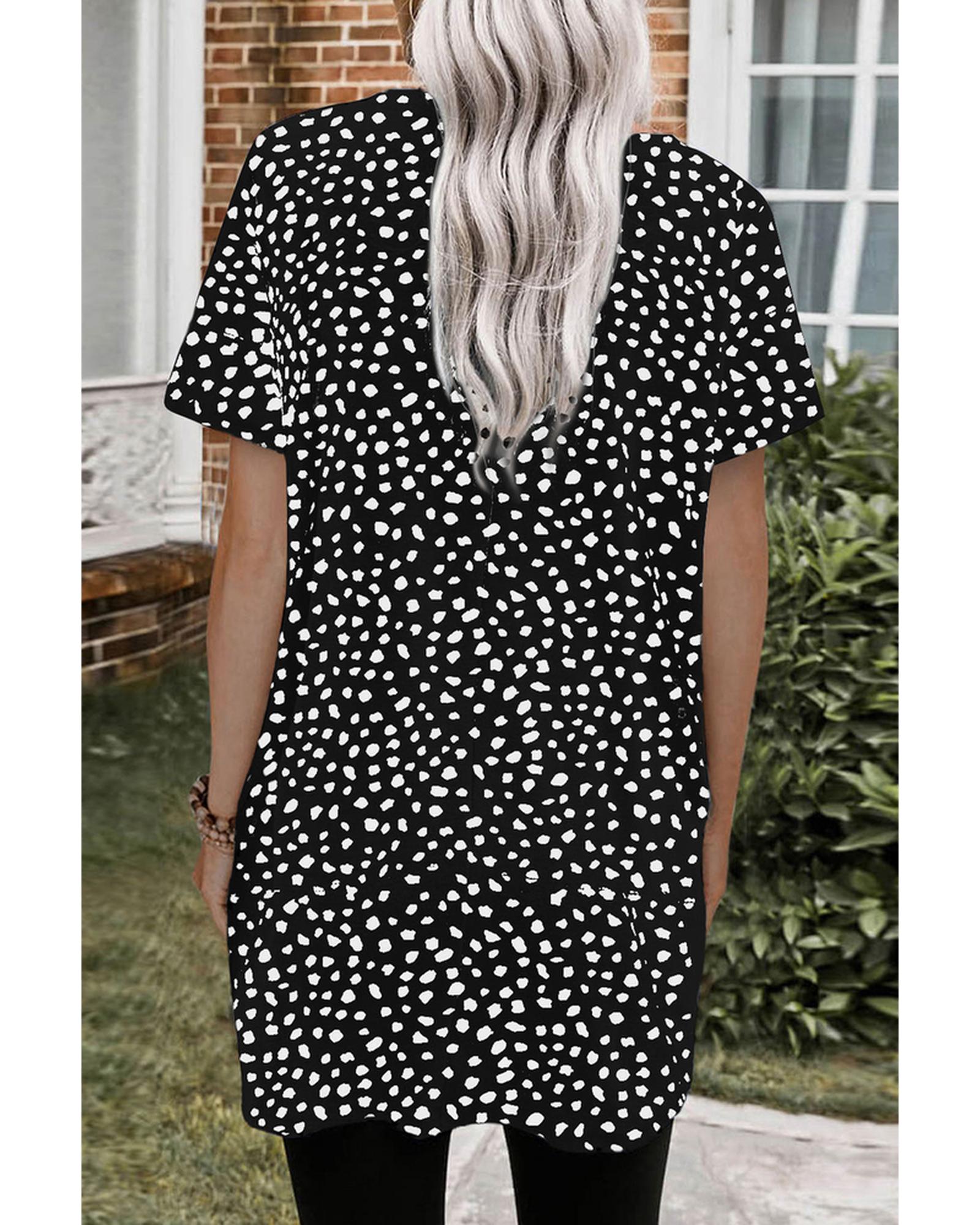 Azura Exchange Leopard Print Tunic Top - S Secondary image