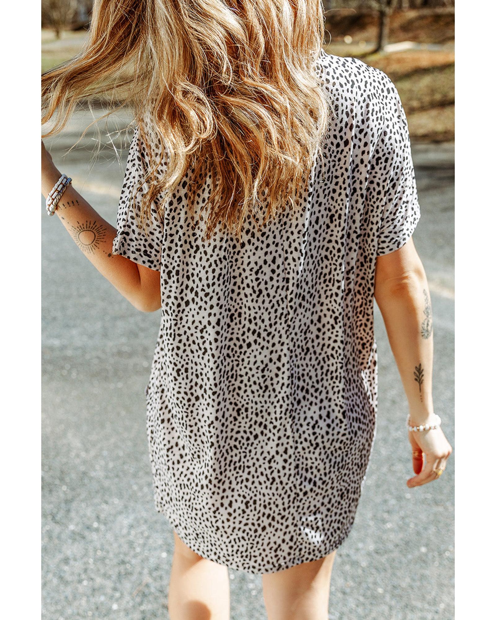 Azura Exchange Tunic Top with Print and Side Pockets - L Secondary image