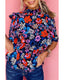 Azura Exchange Ruffle Peplum Top - M