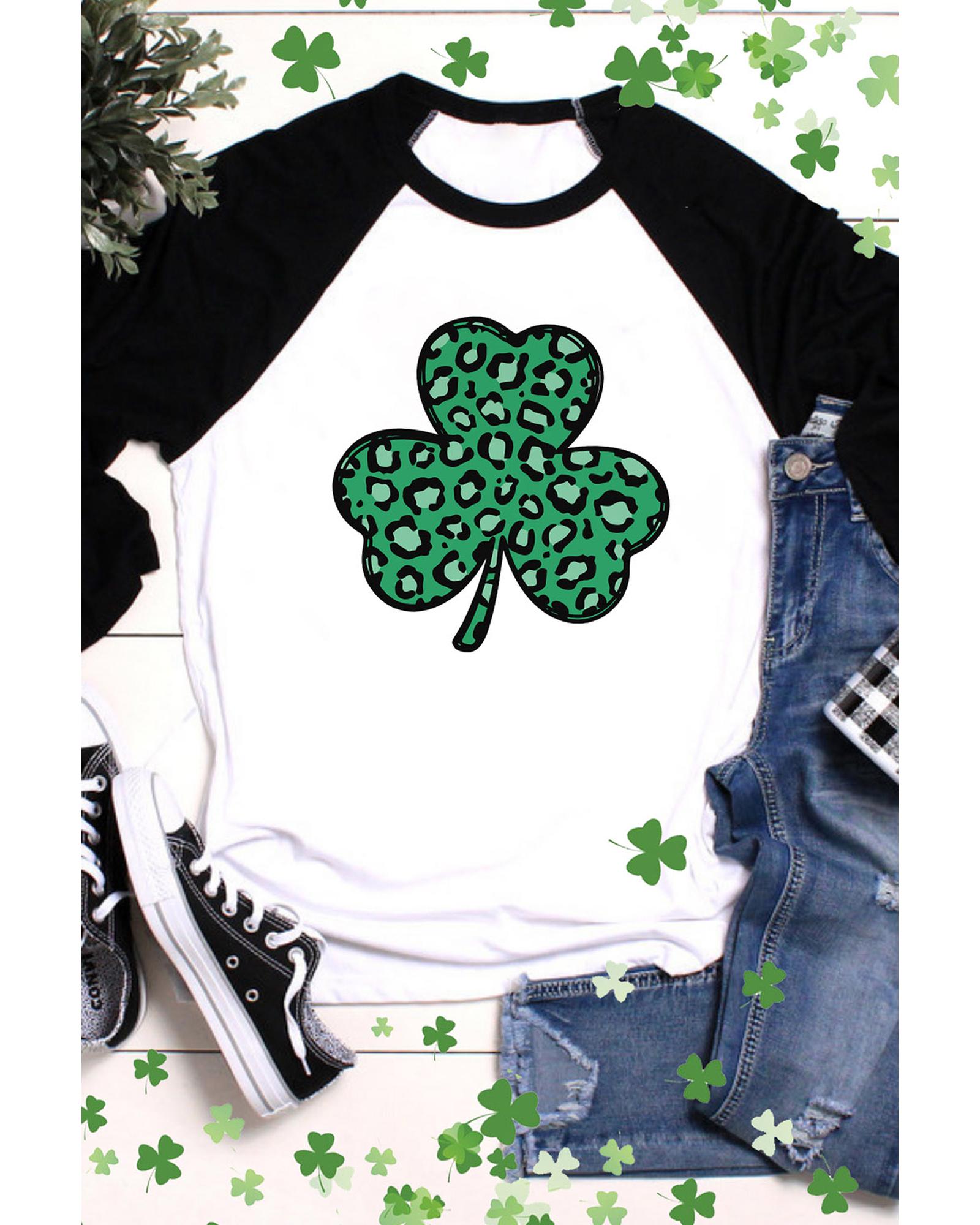 Azura Exchange Leopard Spotted St Patricks Day T-Shirt - M Main image