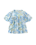 Azura Exchange Paisley Print Wide Sleeves Blouse - S