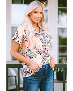 Azura Exchange Notch V Neck Blouse - S