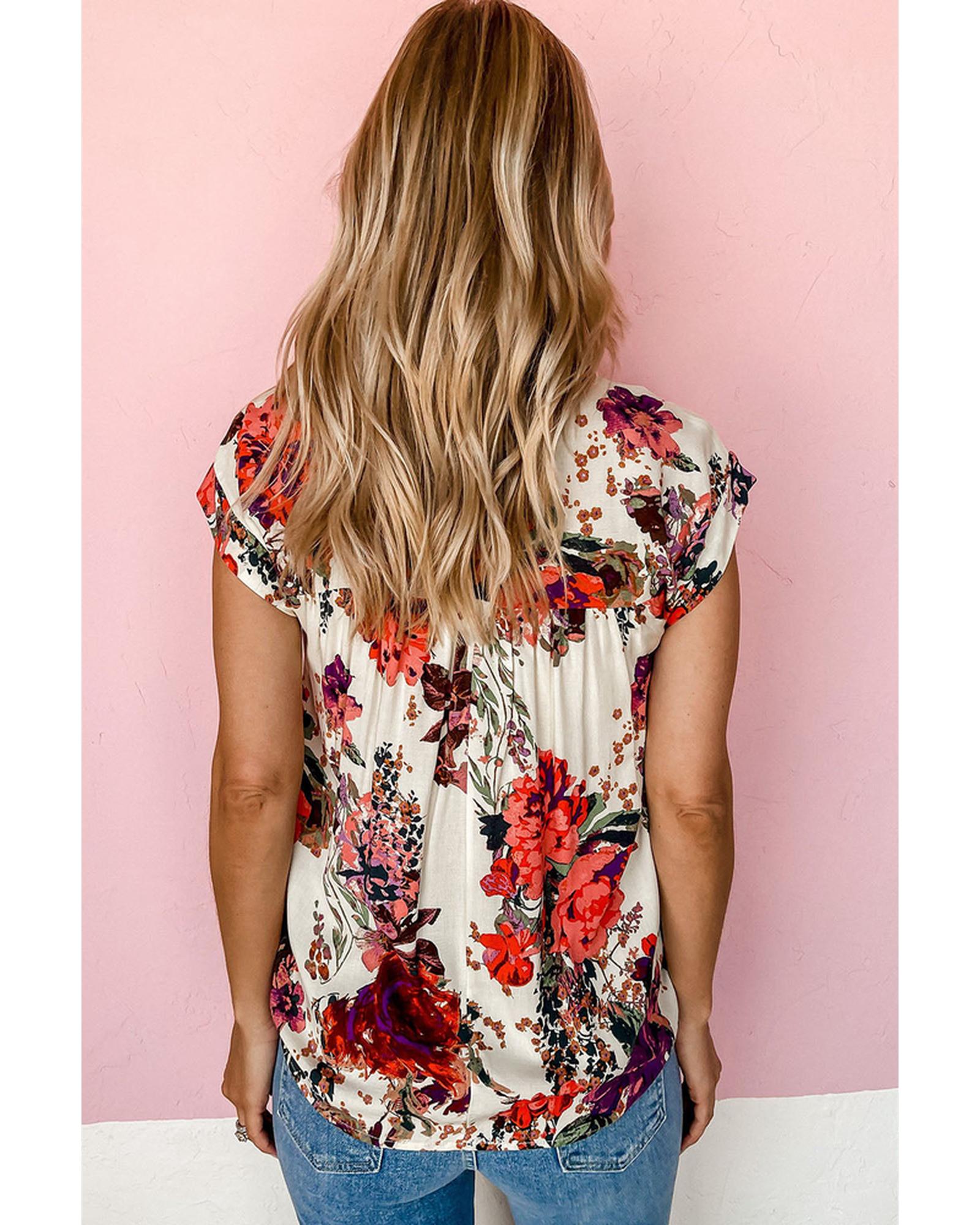 Azura Exchange Short Sleeve Round Neck Blouse - L Secondary image