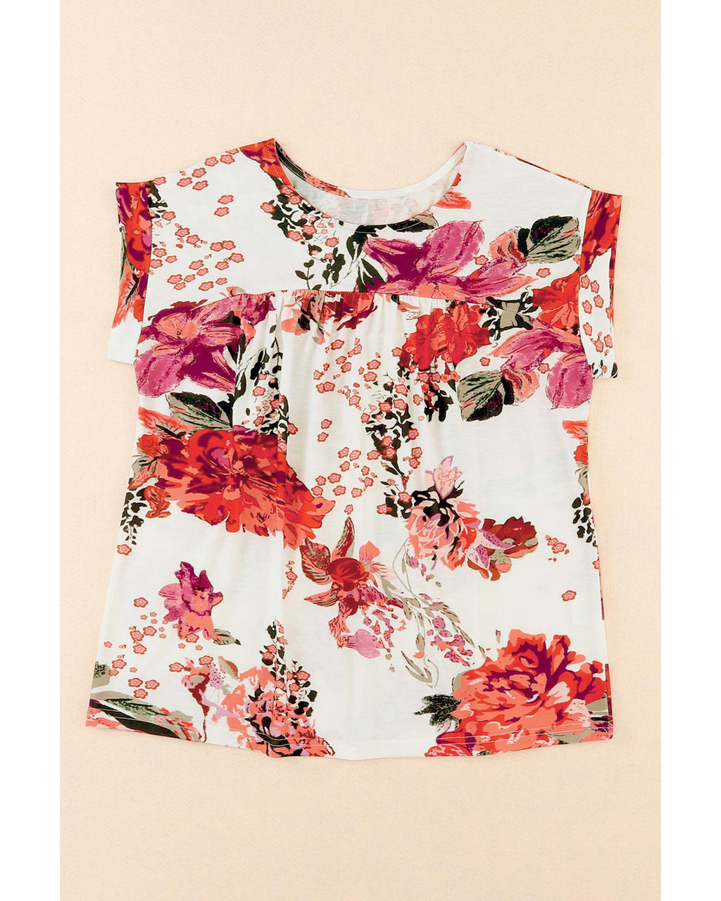 Azura Exchange Short Sleeve Round Neck Blouse - L