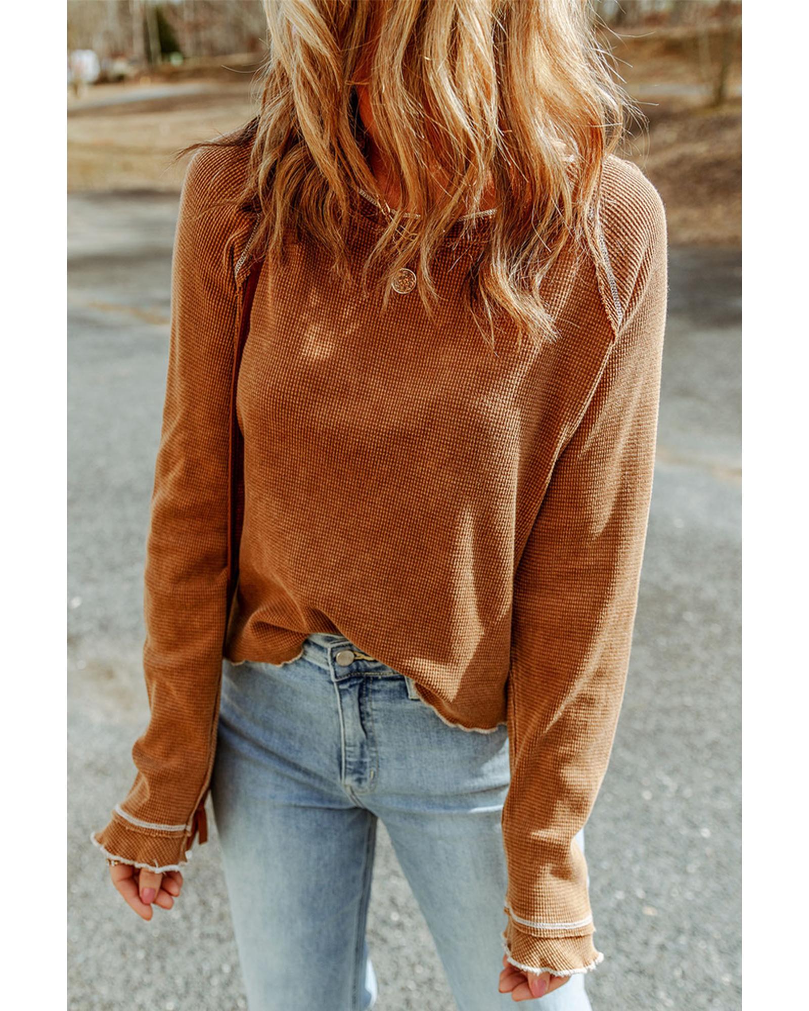 Azura Exchange Textured Long Sleeve Top - L Main image