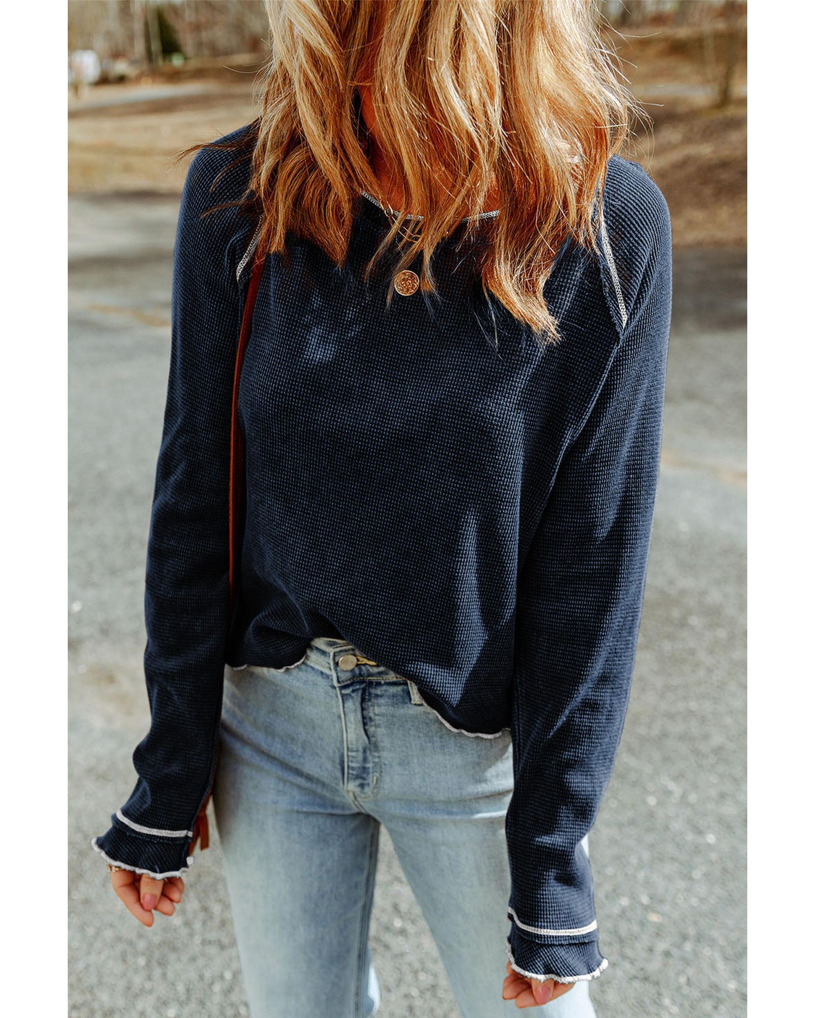 Azura Exchange Textured Long Sleeve Top - S Main image