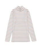 Azura Exchange Striped Print Knit Long Sleeve Tee - L