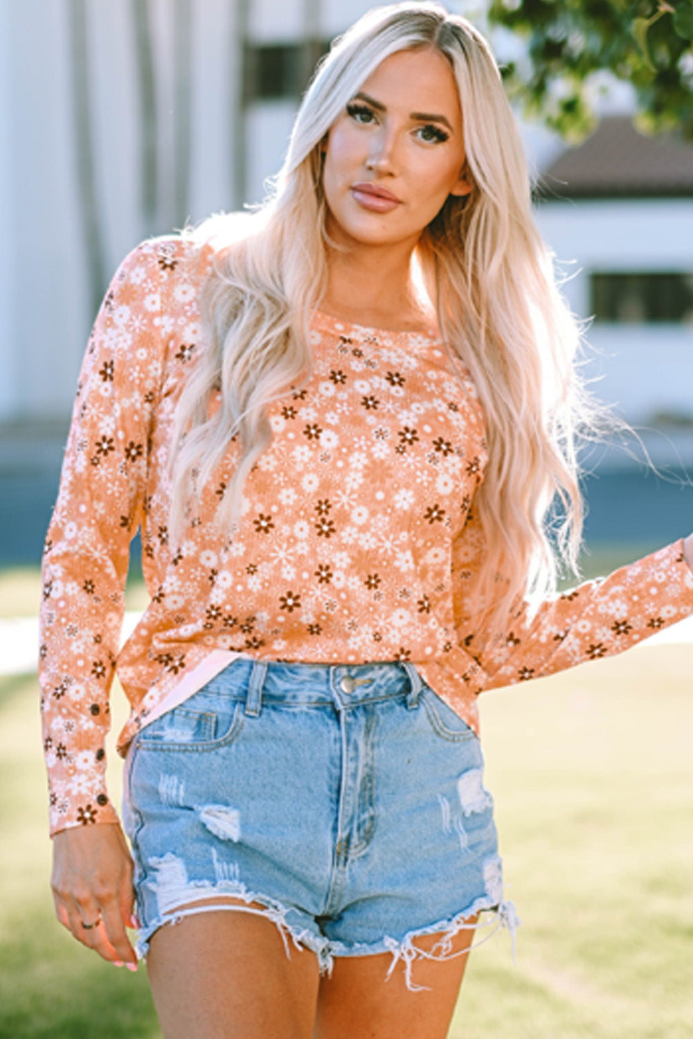 Azura Exchange Knit Long Sleeve Top - L