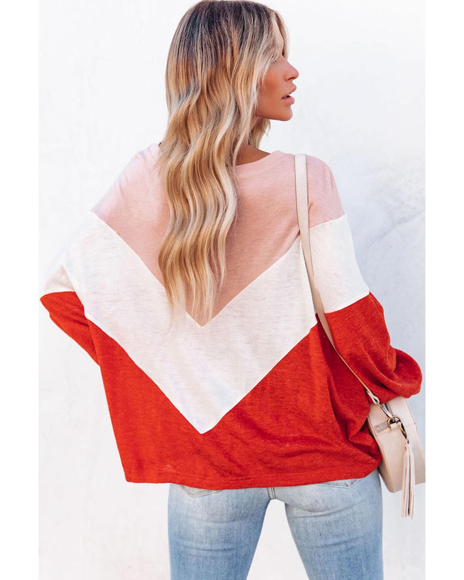 Azura Exchange Chevron Knit Top - M Secondary image
