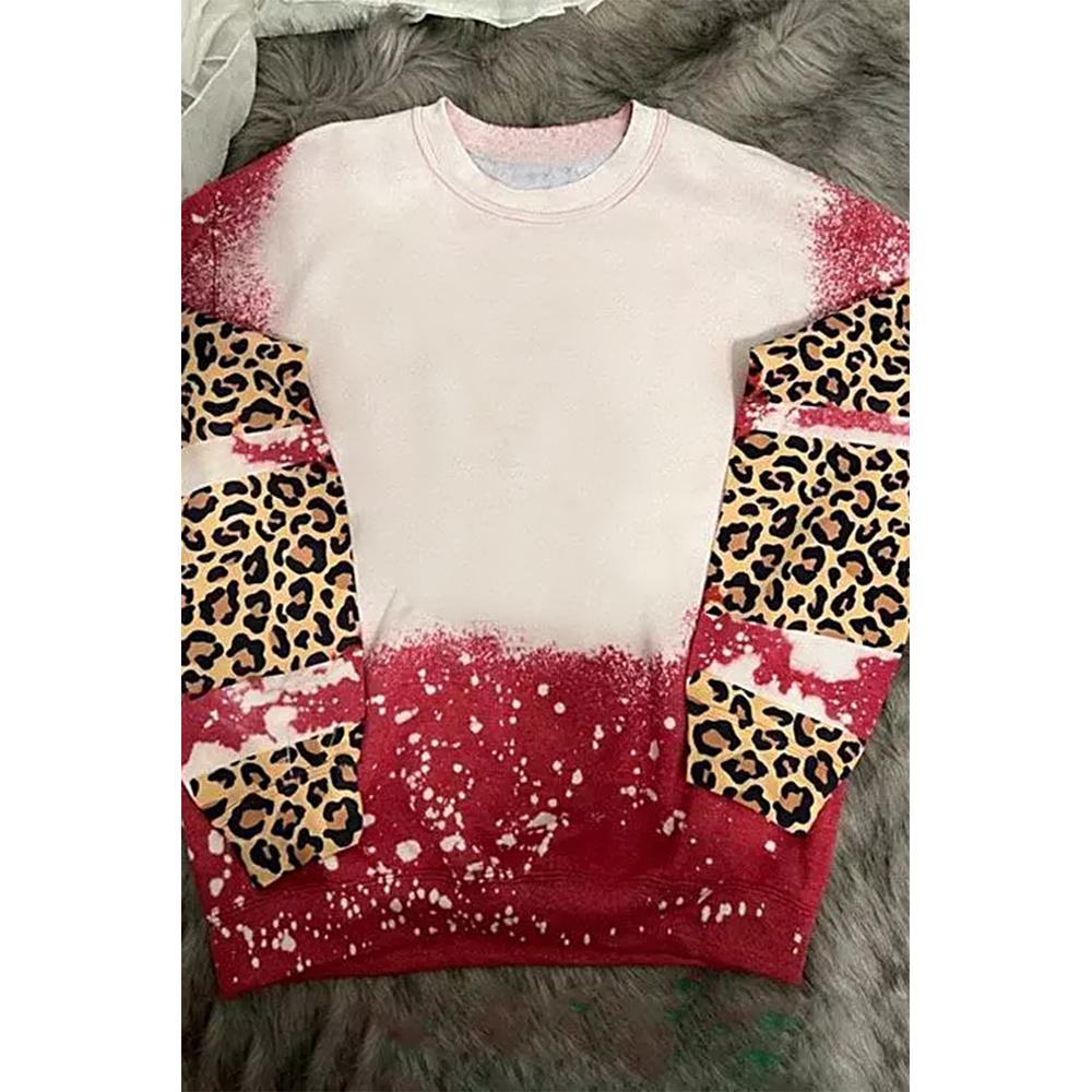 Azura Exchange Leopard Tie-Dye Long Sleeve Top - XL Secondary image