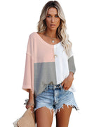 Azura Exchange Colorblock Long Sleeve Oversized Top - L Women's Tops & T-shirt Azura Exchange