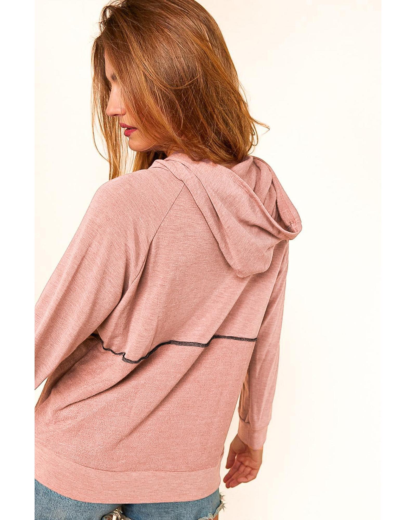 Azura Exchange Princess Line Out Seam Hoodie with Front Buttons - XL Secondary image