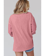 Azura Exchange Bishop Sleeve Colorblock Striped Top - L Women's Tops & T-shirt Azura Exchange