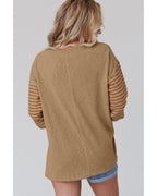 Azura Exchange Colorblock Striped Bishop Sleeve Top - L Women's Tops & T-shirt Azura Exchange