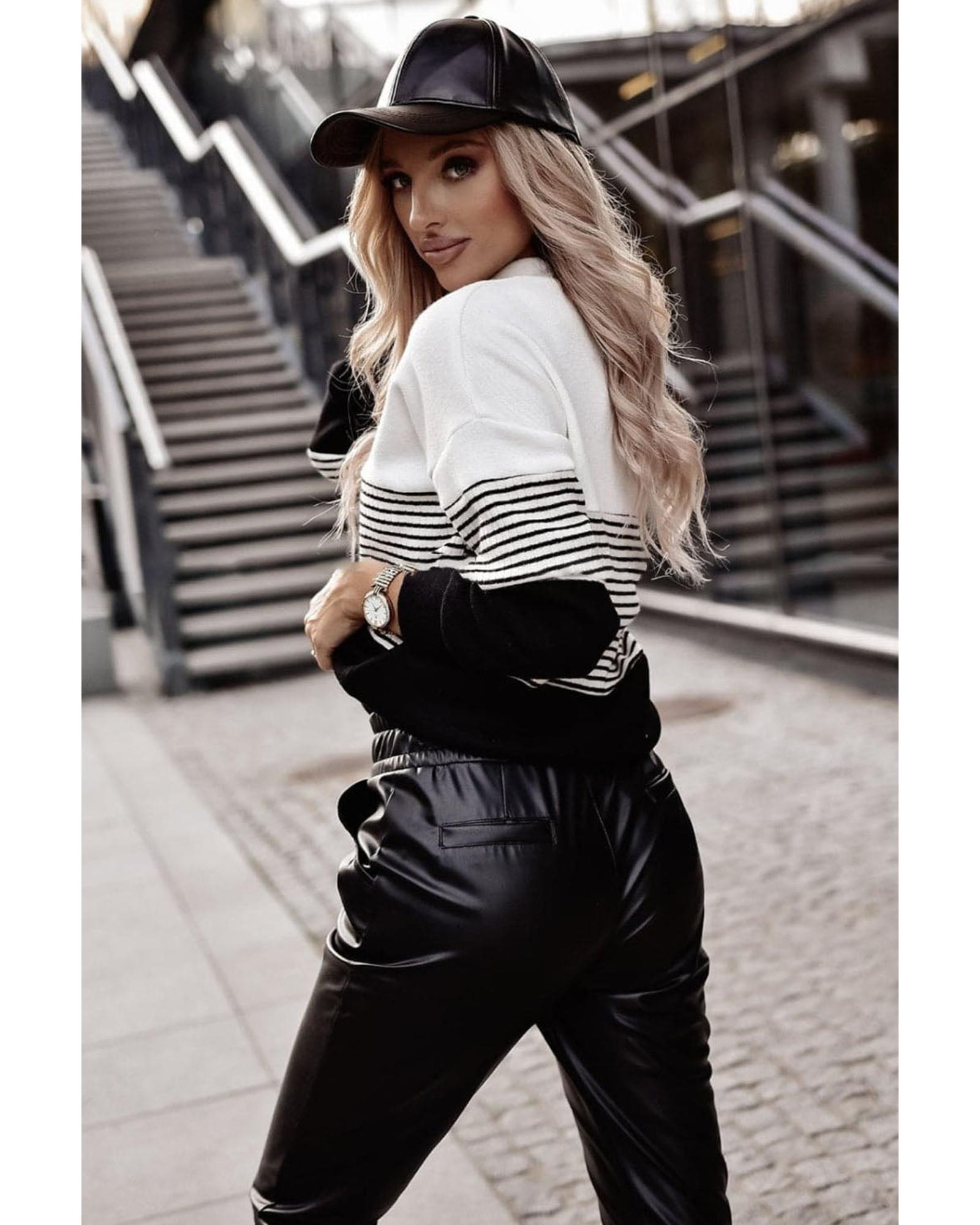 Azura Exchange Contrast Colorblock Knit Top - L Secondary image