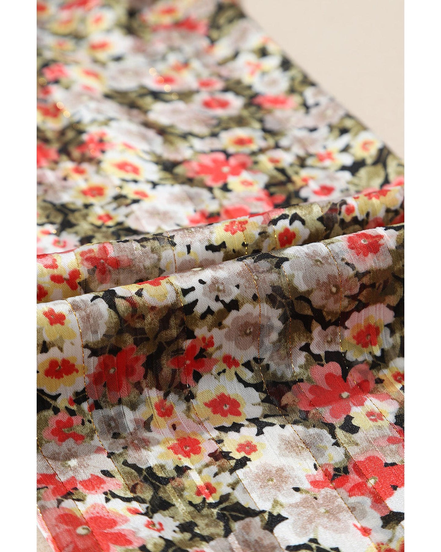 Azura Exchange Floral Ruffled Babydoll Blouse - S