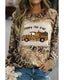 Azura Exchange Leopard Tie Dyed Pumpkin Truck Graphic Top - S