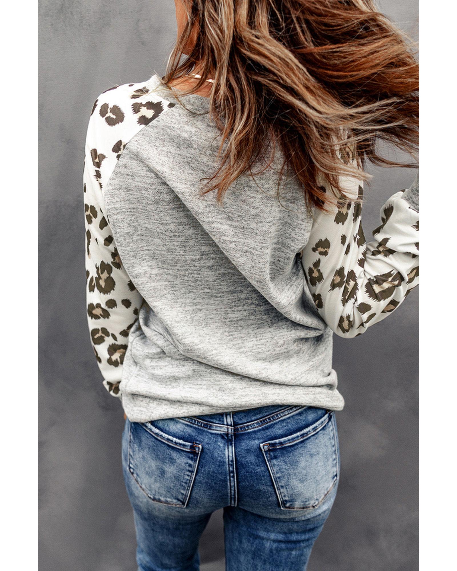 Azura Exchange Leopard Print Long Sleeve Top - XL Secondary image