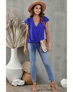 Azura Exchange Button Tie Top - L