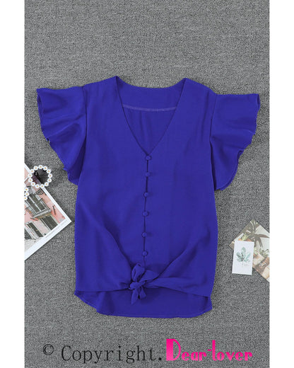 Azura Exchange Button Tie Top - M