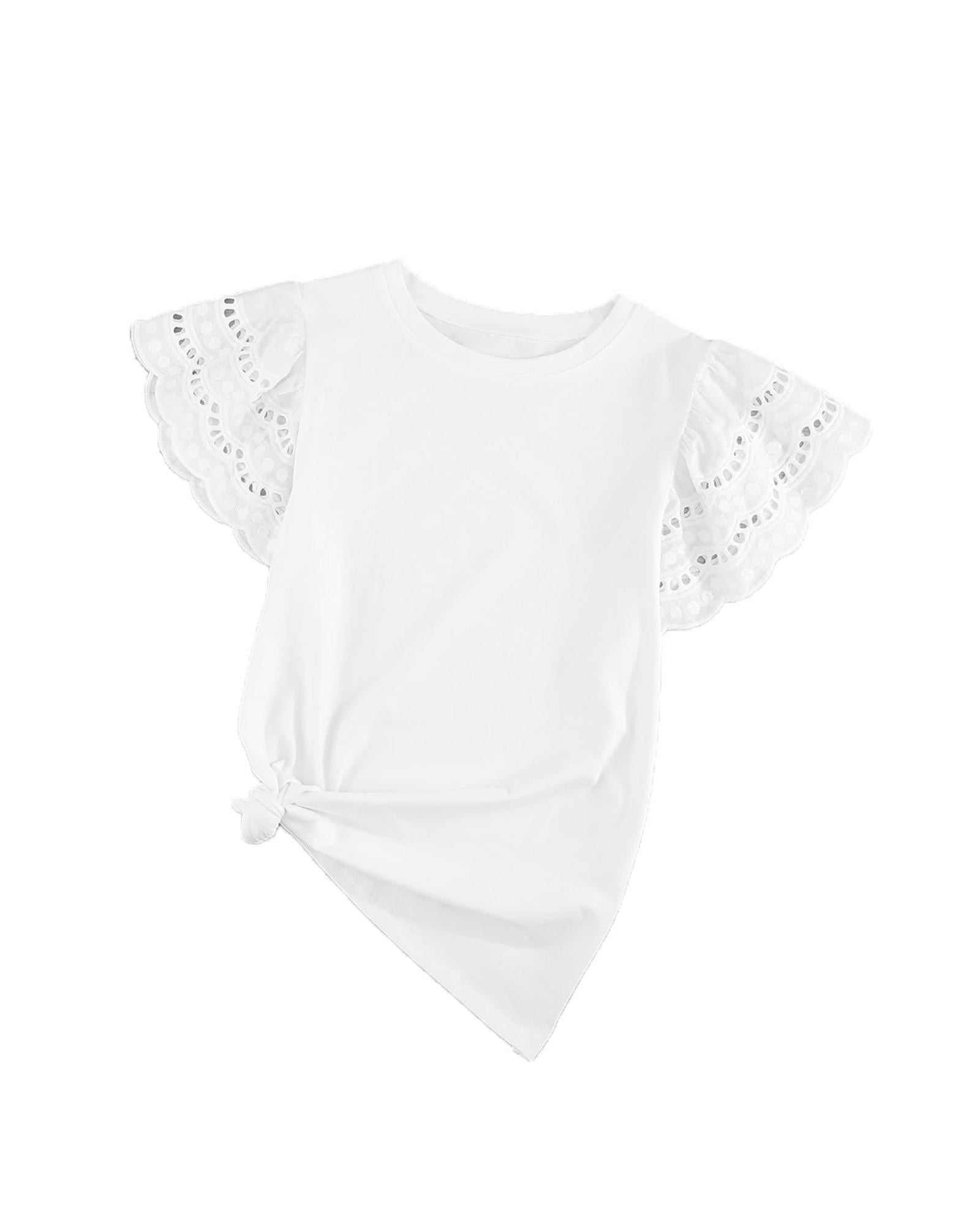 Azura Exchange Ruffle Sleeve T-shirt - L Secondary image