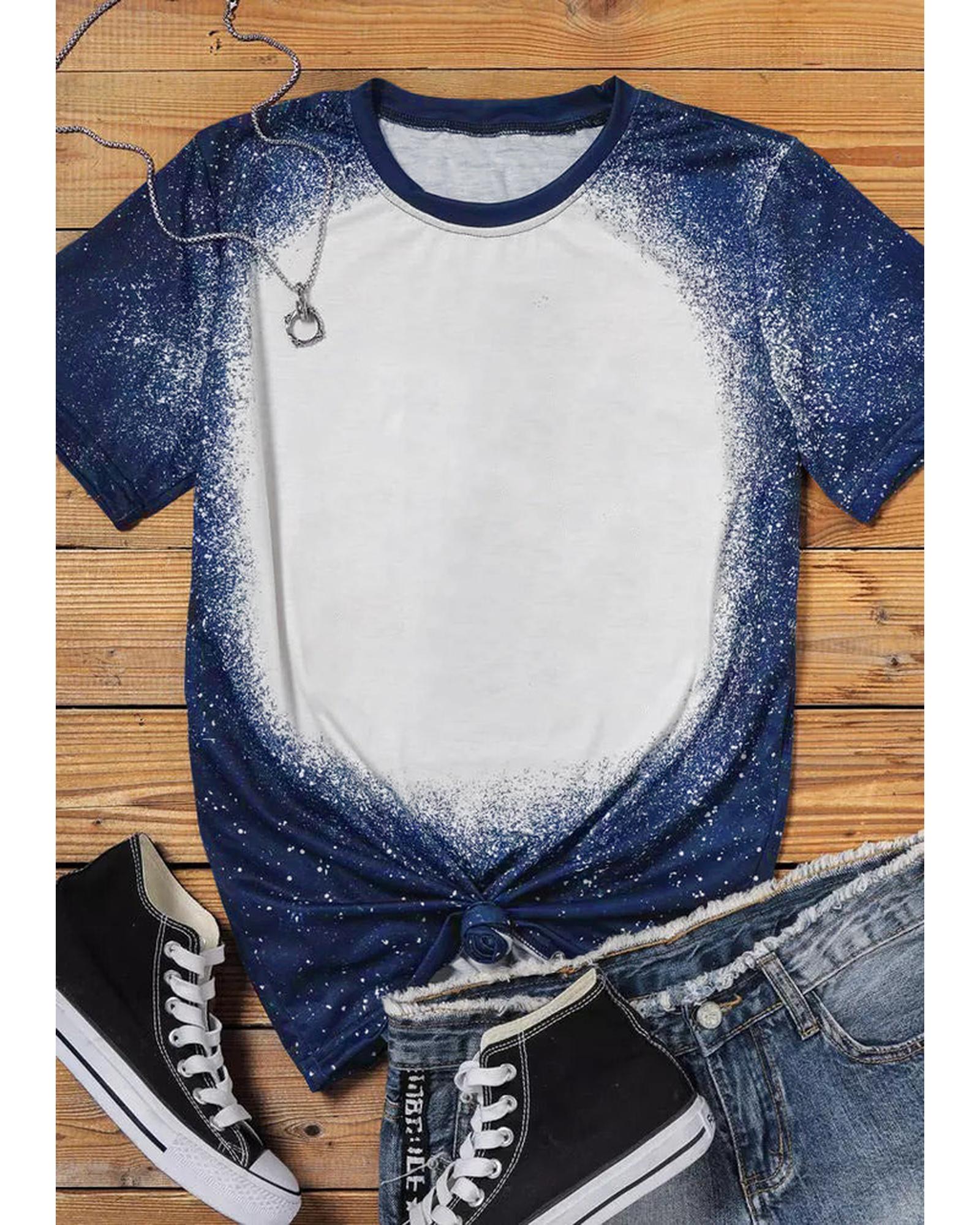 Azura Exchange Tie-dyed Round Neck Short Sleeve T-shirt - S Main image