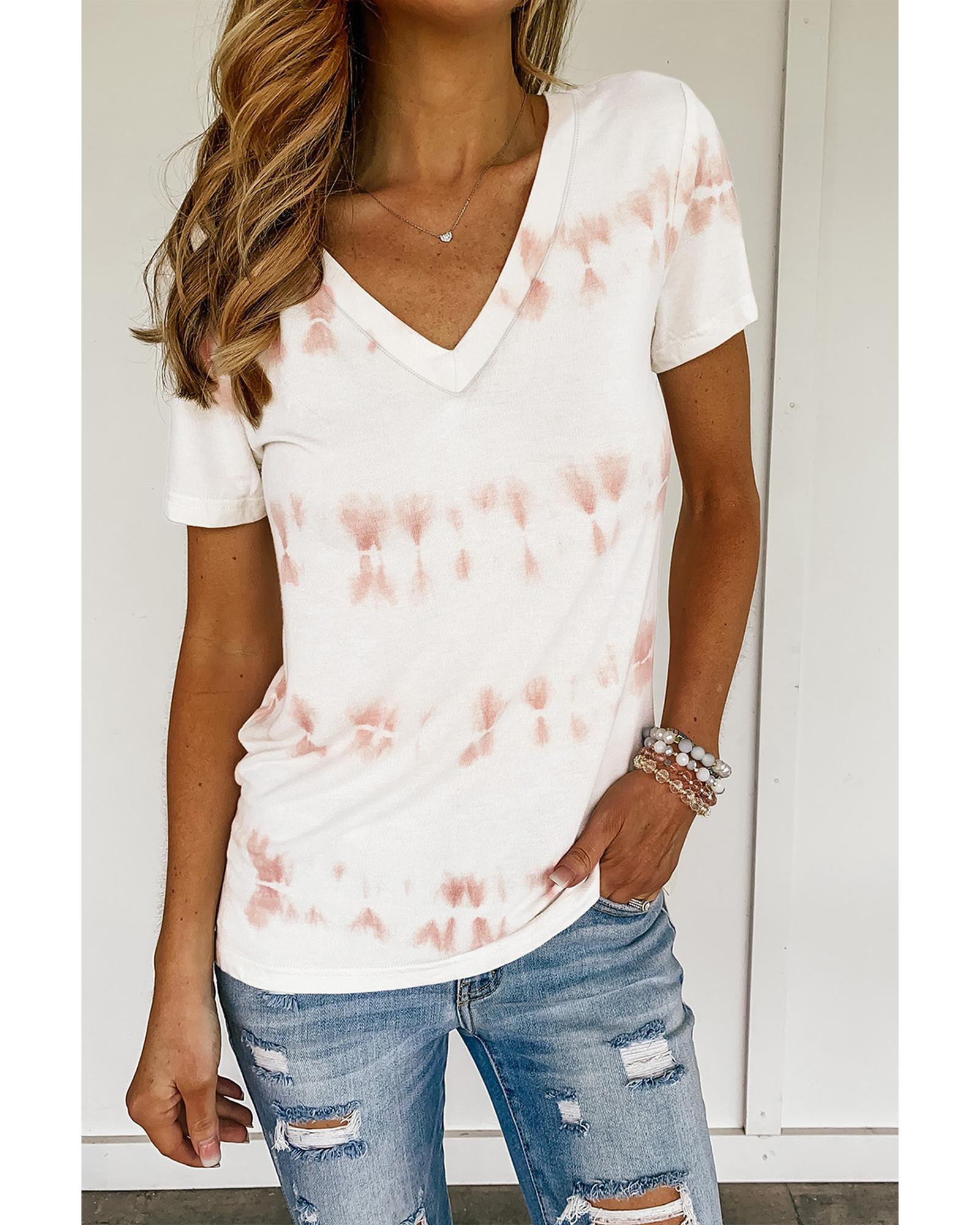 Azura Exchange Striped Tie Dye Tee - 2XL Secondary image